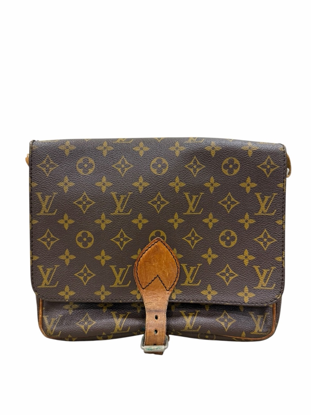 Louis Vuitton Vintage Cartouchiere GM Monogram Crossbody Shoulder Bag